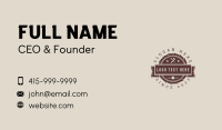 Brown Carpentry Tools Business Card