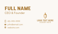 Royal Crown Shield Letter Business Card