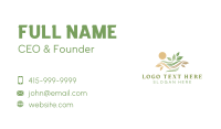 Nature Leaf Landscape Business Card Design