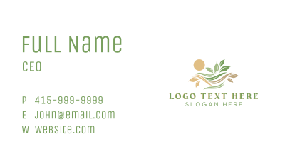 Nature Leaf Landscape Business Card