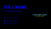 Generic Cyber Wordmark Business Card