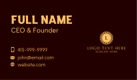 Gold Leaf Mandala Business Card