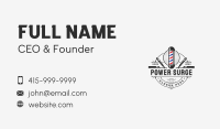 Barbershop Grooming Hairstylist Business Card