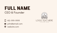 Beach Surfboard Running Business Card