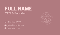 Woman Fashion Hat Business Card