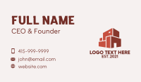 Red Building Warehouse  Business Card Design