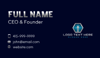 Arrow Hexagon Tech Business Card