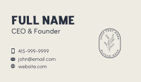 Natural Aesthetic Emblem Business Card