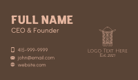 Tribal Woven Macrame Business Card