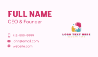 Chat Bubble Puzzle Business Card Design