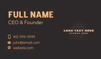 Retro Hipster Triangle Business Card