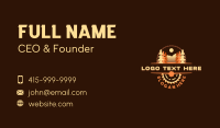 Pine Tree Wood Saw Business Card