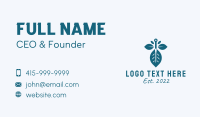 Acupuncture Leaf Needle  Business Card Design