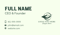 Eco Leaf Hand Business Card Design