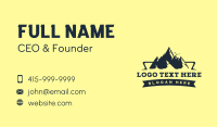 Scenery Mountain Nature Business Card Design
