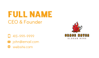 Hot Snail Mascot Business Card