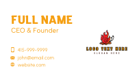 Hot Snail Mascot Business Card
