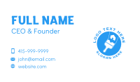 Blue Home Paint Brush Business Card