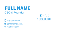 Blue Pressure Washer  Business Card