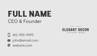 Generic Business Wordmark Business Card Image Preview