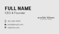 Generic Business Wordmark Business Card Image Preview