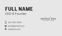 Generic Business Wordmark Business Card Image Preview