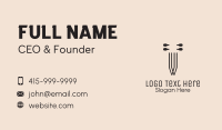 Violin Strings Business Card Design