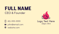 Fiery Monoline Sneakers Business Card