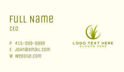 Grass Yard Landscaping Business Card Image Preview