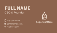 Scented Candle Lighting Business Card