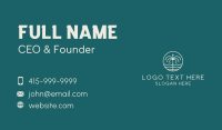 Tropical Water Fountain Business Card Design
