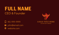 Phoenix Mythical Bird Shield Business Card Design