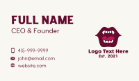 Mouth Business Card example 3