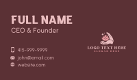 Sparkling Lotus Spa Hands Business Card