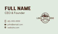 Nature Outdoor Mountain Business Card Design