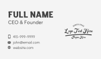 Individual Business Card example 4