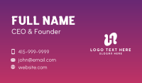 Letter H Business Card example 3