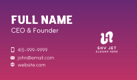 Modern Letter H Business Card