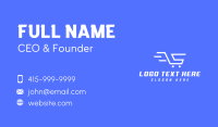 Letter S Shopping Cart Business Card