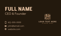 House Wood Flooring Business Card Design