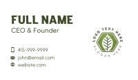 Startup Leaf Nature Business Card Design