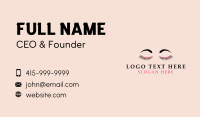 Beauty Eyelashes Cosmetics Business Card