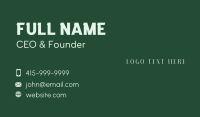 Unique Professional Brand Business Card