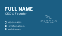 Blue Bullet Train Business Card