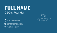 Blue Bullet Train Business Card Image Preview