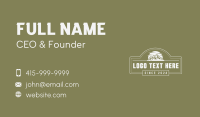 Rustic Mountain View Business Card