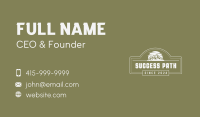 Rustic Mountain View Business Card Image Preview