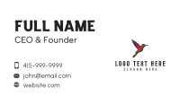 Colorful Hummingbird  Business Card