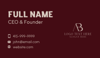 Accounting A & B Monogram Business Card