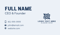 Generic Startup Letter N Business Card